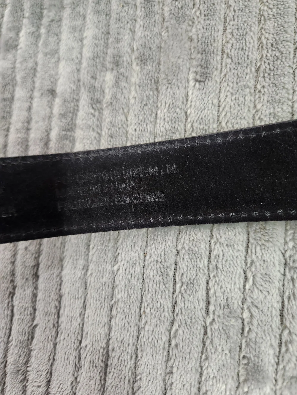 Oobe Black Unisex  black Leather Barton Belt Size M Approx. 40 in Everyday Use